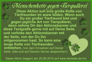 aktion tierfreunde Text