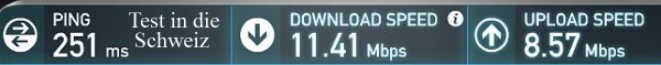 Speedtest schweiz