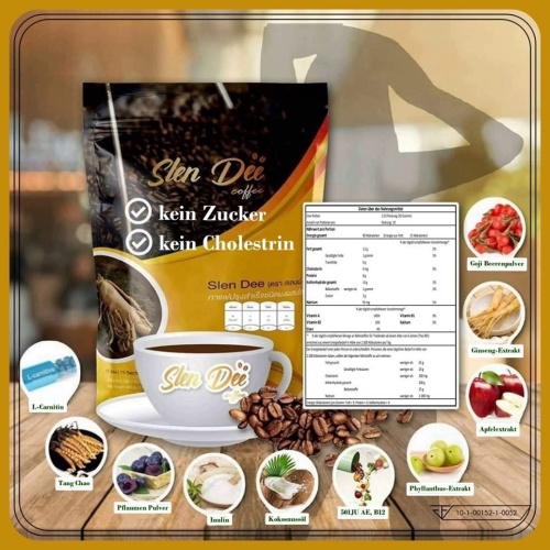 diverse extrakte und vitamine slen dee kaffee